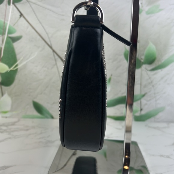 By Far Rachel Black Stud Leather Shoulder Bag - Picture 4 of 16